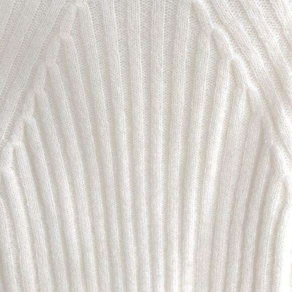 3.1 Phillip Lim Sweater Ivory Wool-Alpaca Blend Ribbed Knit 3/4 Sleeve Size XS - Picture 3 of 6